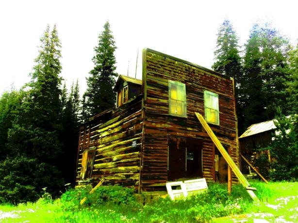 The old leaning false-fronted "hotel" in Apex. My first memory of the town.