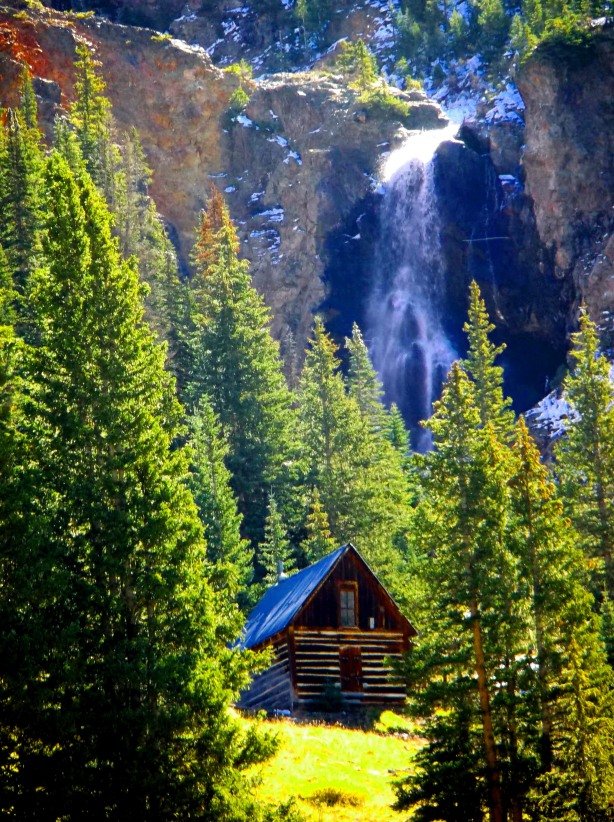 Lonely Cabin High on the Hillside
